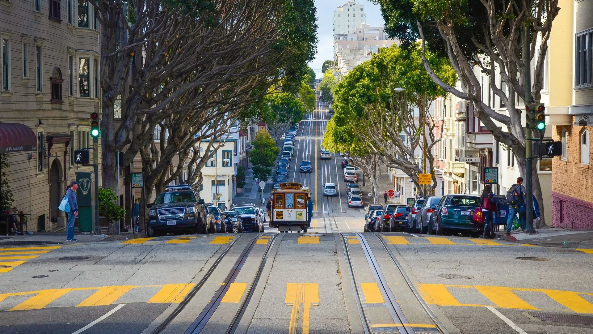 San Francisco cable car street